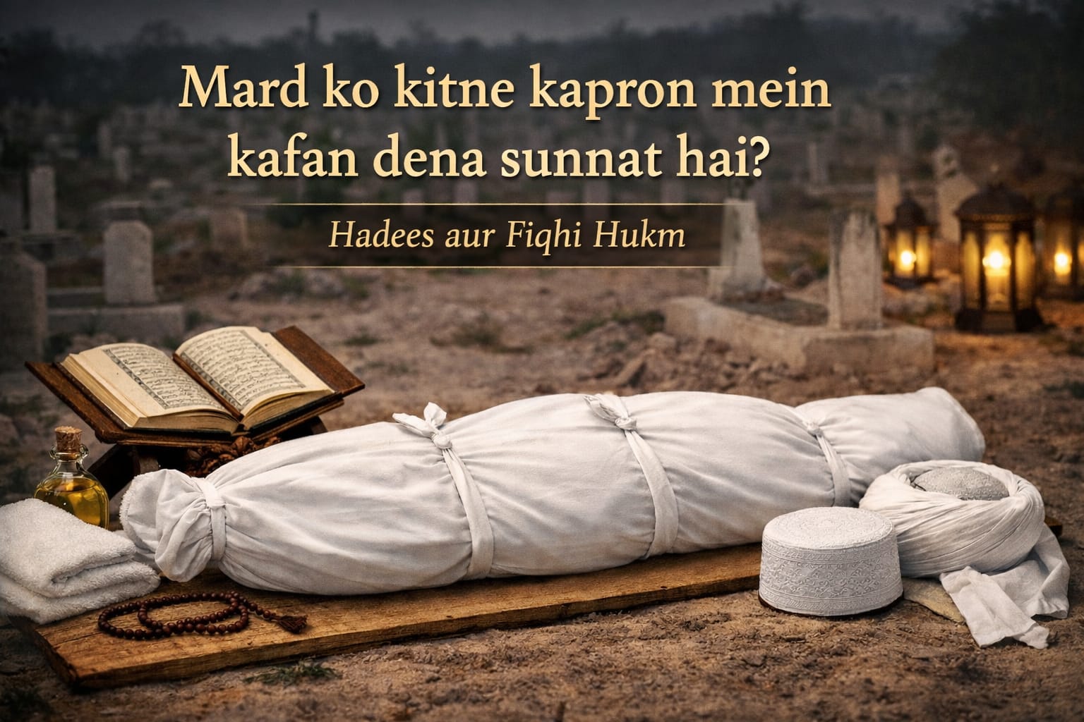 Mard ko teen kapron mein kafan dene ka sunnat tariqa